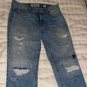 Lucky Brand distressed boyfriend jeans